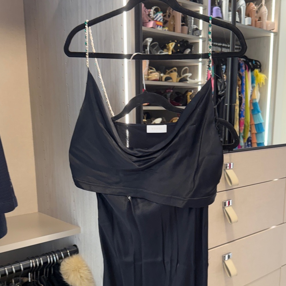Meshki Black Maxi Skirt